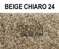 colore beige chiaro per tappeto personalizzato in cocco sintetico