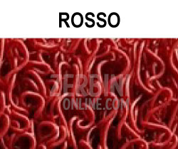 colore rosso per tappeto in ricciolo vinilico